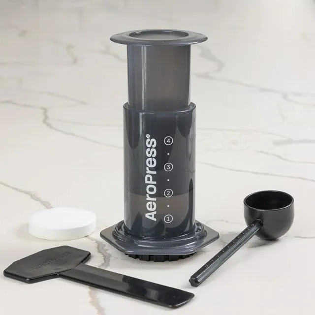 Aparat kafeje manual AeroPress 85R11, teknopolimer, i zi - 5
