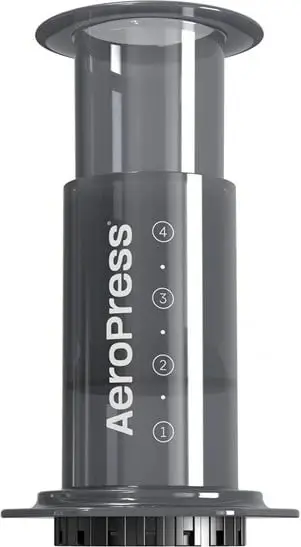 Aparat kafeje manual AeroPress 85R11, teknopolimer, i zi