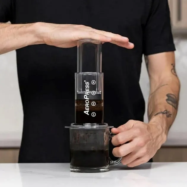 Aparat manual për kafe AeroPress Clear, 250 ml, Transparent - 2