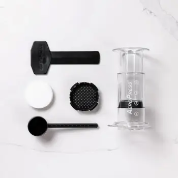 Aparat manual për kafe AeroPress Clear, 250 ml, Transparent