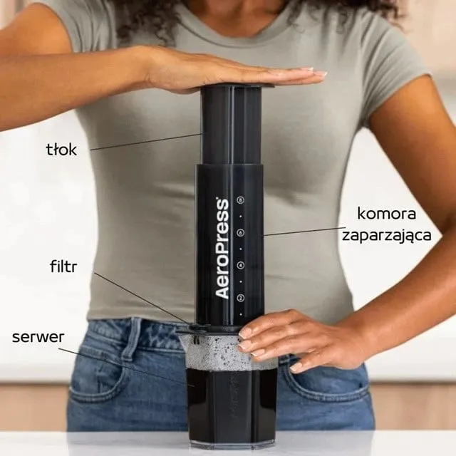 Aparat kafeje manual AeroPress XL, transparent - 1