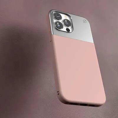 Mbrojtëse telefoni Atom Studios Split Silicone MagSafe, për iPhone 13 Pro Max, rozë - 2