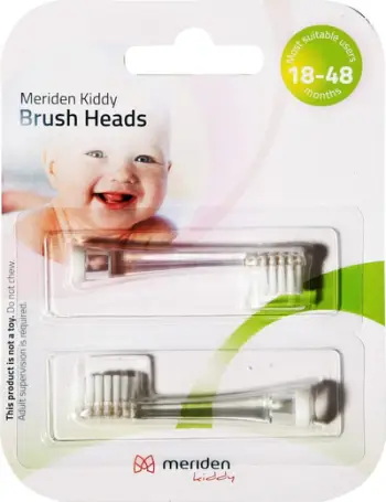 Set i kokave për furçë sonike të dhëmbëve për fëmijë Meriden Sonic + Kiddy, 2 copë, transparente