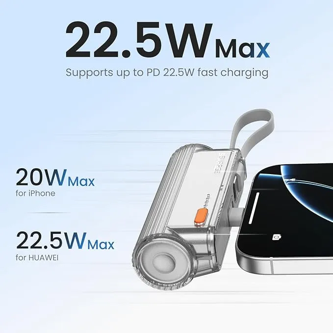 Powerbank SHARGE Flow Mini 2, 5000mAh, i argjendtë - 2