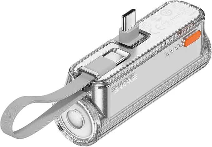 Powerbank SHARGE Flow Mini 2, 5000mAh, i argjendtë - 3