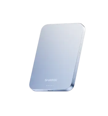 Powerbank SHARGE Aeromag, 5000mAh, i kaltër