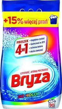 Detergjent pluhur për rroba me ngjyra Bryza Color 4in1, 5.85 kg, 90 larje