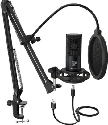 Set mikrofoni Fifine-mikrofon, filtër Pop, tripod USB T669