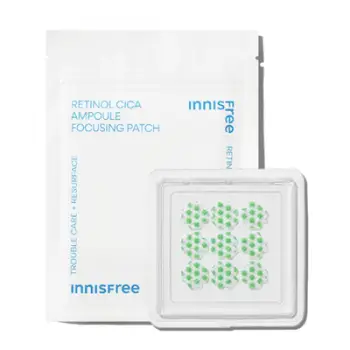 Ngjitëse për fytyrë innisfree Retinol Cica Ampoule Focusing, 9 copë