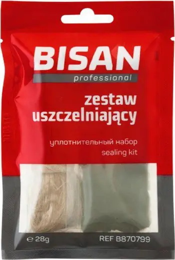 Set vulosës Bisan Sealing Set B870799, pastë dhe fibër liri, 28g