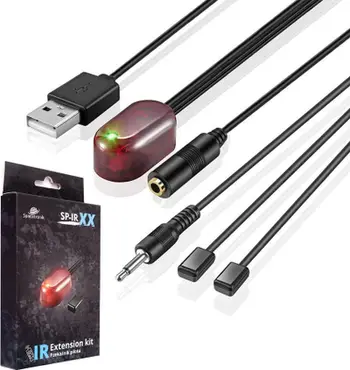 Relé universale IR Spacetronik SP-IR03, kontroll telekomande nga distanca, USB