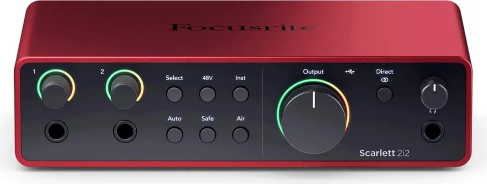 Audio interface Focusrite Scarlett 2i2 USB-C 4th Gen, Kuqe - 2