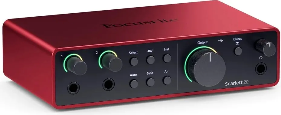 Audio interface Focusrite Scarlett 2i2 USB-C 4th Gen, Kuqe - 3