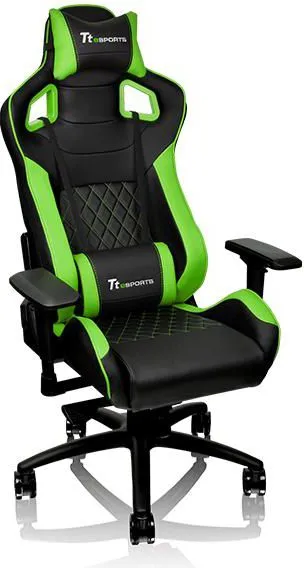 Karrige lojërash Tt eSPORTS GT-Fit, ergonomike, e gjelbër/e zezë - 1