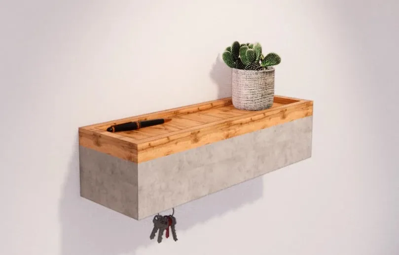 KMD Komodine Muri per Qelsa 48cm x 12cm x 12cm - 2
