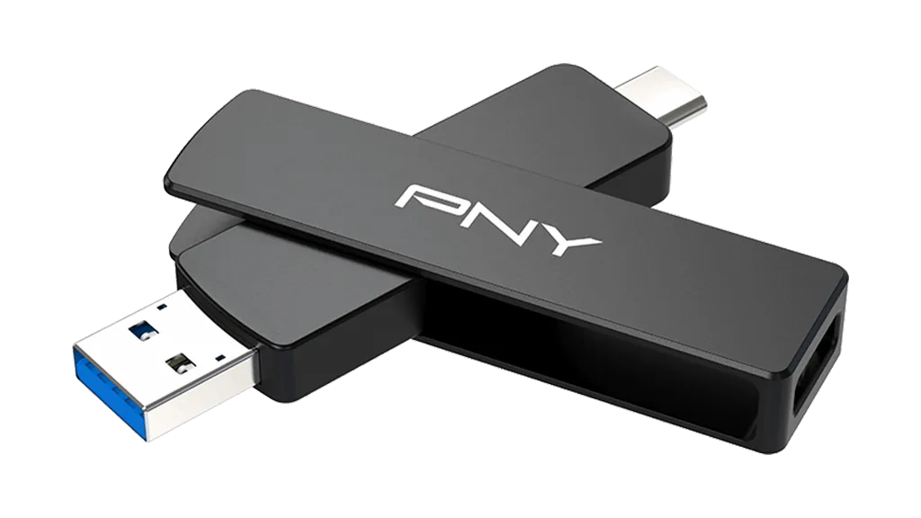 USB Flash Drive / PNY Duo Link V3 / 2 TB / USB-A + USB-C / OTG - 1