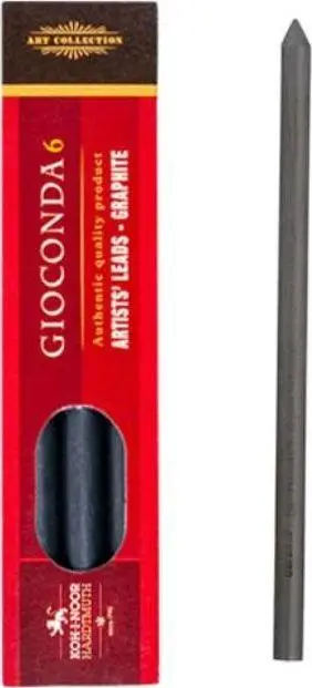 Grafit për lapsa Koh I Nor Kubuś, 6 copë, 5.6mm, 4B, të zeza