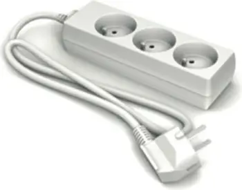 Parazgjerues elektrik Karlik H05W-F, 3x prizë, kabllo 3m, i bardhë