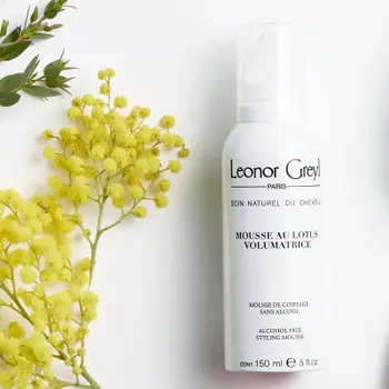 Shkumë flokësh Leonor Greyl Mousse Au Lotus Volumatrice, volumizuese, pa alkool