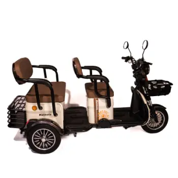 Skuter elektrik për 3 persona Mat Moto Motorcycle, 25 km/h, 1800W, i zi/kaftë i errët