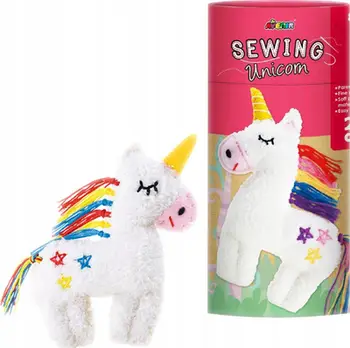 Set kreativ qepjeje MG Creative Sew a Keyring Unicorn, maskotë varëse çelësash, për fëmijë 6+