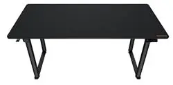 Tavolinë elektrike Cougar E-GRAV 160, 1600x750x15mm, e zezë