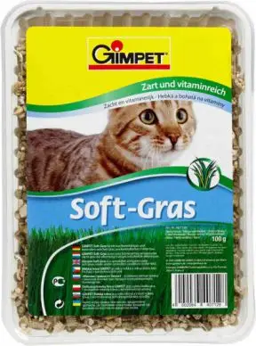 Bar për mace Gimpet Soft-Gras, 100g, enë me bar të freskët