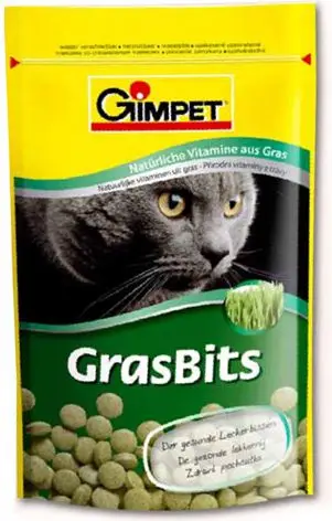 Shpërblim për mace Gimpet Gras Bits, 40g, me bar maceje