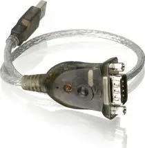 Adapter USB në Serial IOGear, RS232 DB9, 0.4m, gri