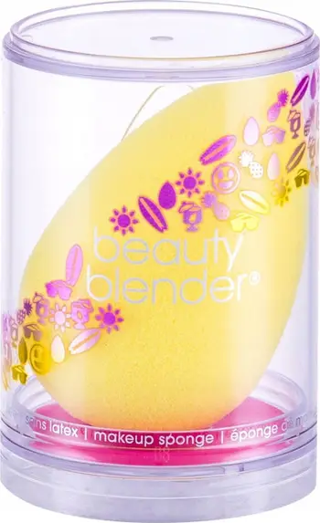 Sfungjer grimi Beautyblender Joy, për fondatinë dhe BB krem, i verdhë