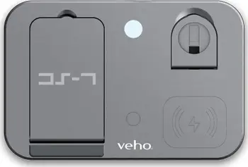 Karikues wireless Veho DS-7 Qi, 10W, USB Type-C, argjendtë