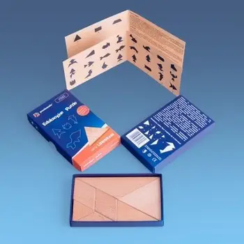 Puzzle druri LONGRAM, 7 pjesë, lojë logjike edukative, ngjyrë natyrale