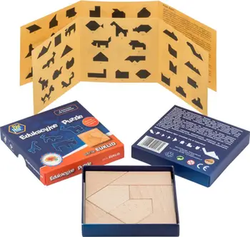 Puzzle druri pika EUKLID Series, 8 pjesë, lodër edukative, ngjyrë natyrale