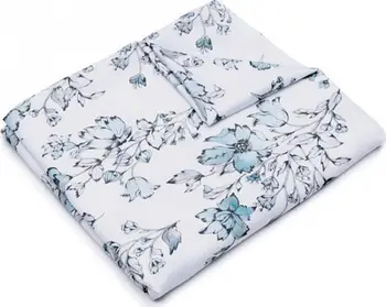 Pelenë mbështjellëse PULP BAMBOO Bamboo Swaddle, bambus, motiv Forget me nots, shumëngjyrëshe
