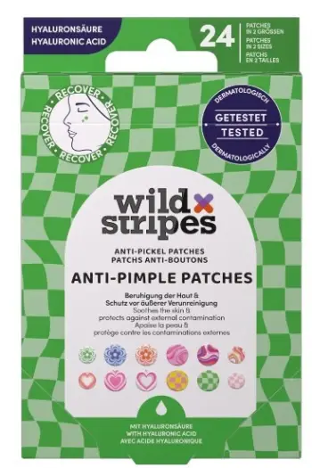 Wild Stripes Groovy Protect Patches për Akne me Acidi Hyaluronik, 24 copë