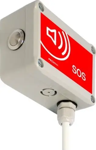 Kontrollues portash PROXIMA SOS Emergency Opening, 1 kanal, me mikrofon të jashtëm, i zi