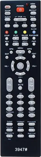 Telekomandë universale Prolech RTV Pilot, për TV tokësor DVB-T DVB-T2, gri