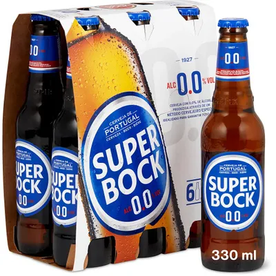 Pako me 6 birra joalkoolike Super Bock, 6x 0.33ml - 1