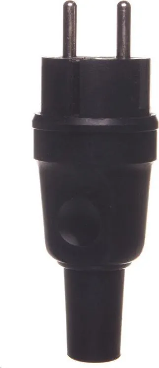 Prizë portative Bals Portable Plug Uni Schuko 732, gomë e plotë, e zezë - 1