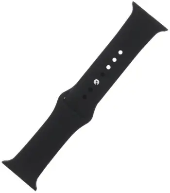 Rrip silikoni Devia S/M për Apple Watch 42/44/45mm, i zi