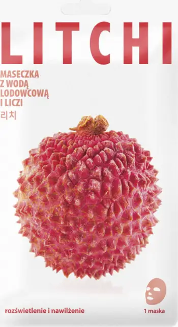 Maskë fytyre për femra Blue Dot A With Iceland Glacial Water Illuminating Sheet Mask Litchi, 20g