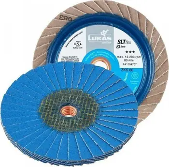Disk bluarës LUKAS SLTflex ZKS P40, 125mm, zirconia alumina