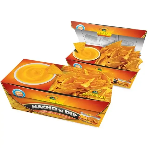 Nacho chips me kripë + salcë me djath, EL SABOR/P12 - 1