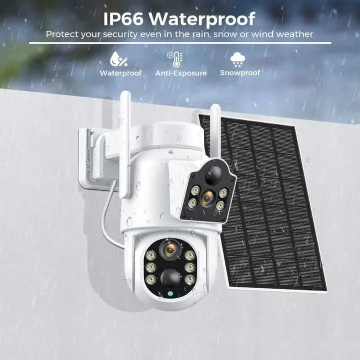 Kamere Solare Wifi Dual Lense ICSEE P45 8.0MP - 2