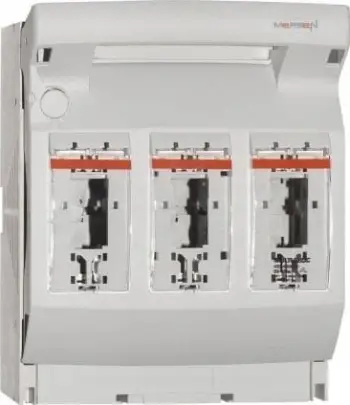 Çelës shkëputës siguricash MERSEN MULTIBLOCK NH3 3P, 630A, 690V, i bardhë