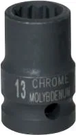 Prizë me goditje me 12 pika KS Tools, 3/8", 19mm - 1