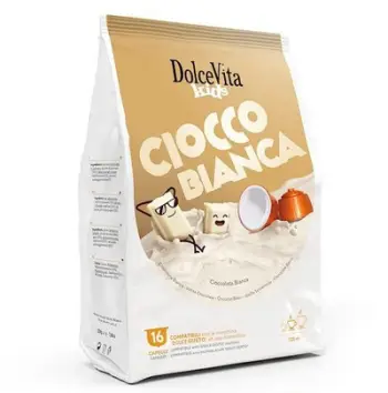 Dolce Vita Kids çokollatë e bardhë, përzierje kompatibile me Dolce Gusto® (16 kapsula)
