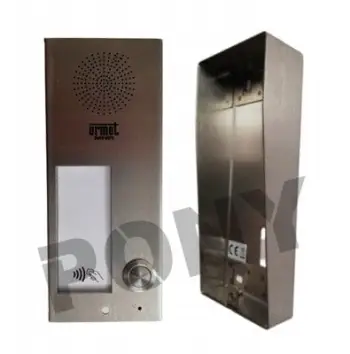 Panel domofoni Urmet 6025/PR1-RF, 1 familje, lexues RFID, çelik inox