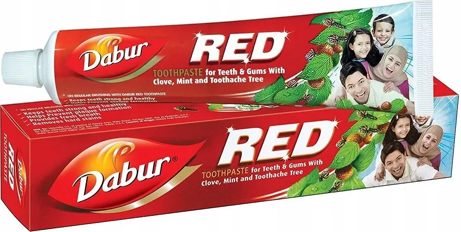 Pastë dhëmbësh Dabur Red Herbal, 100g, formulë bimore ayurvedike - 1