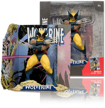 Figurë koleksionuese McFarlane Marvel Wolverine #85, shkallë 1:10, me skenë, shumëngjyrëshe